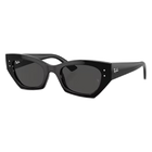 Ray-Ban Zena Bio-Based Polished Black, Dark Grey Lenses Side