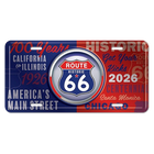 Route 66 Centennial Red and Blue License Plate