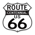 Route 66 Dates Shield Sign