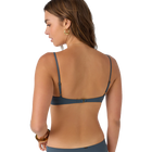 O'Neill Saltwater Solids Pismo Tall Tri Bralette Top Slate Back
