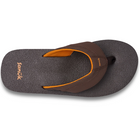 Top view Sanük Beer Cozy IV Men's Memory Foam Flip Flops - Demitasse