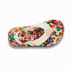 Sanük Bubblecush Toddler Massage Comfort Flip Flops - Rainbow