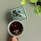 Santa Monica California State Bear Ceramic Coaster Actual Size