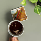 Santa Monica California Surfboards Ceramic Coaster Actual Size