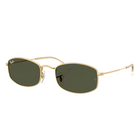 Ray-Ban RB3832 Polished Arista Gold, Green Lenses Side View
