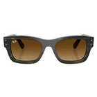 Ray-Ban Joseph Polished Striped Green On Green, Gradient Brown Lenses