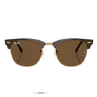 Ray-Ban Clubmaster Classic Polished Brown & Gold, Dark Brown Lenses Front view