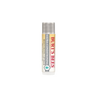Burt's Bees Ultra Conditioning Lip Balm in a clear cylindrical tube with a silver cap and a cream-colored label featuring red and black text.