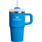 Azure Stanley Quencher H2.O FlowState Tumbler 20 oz with a handle and straw.