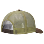 Route 66 Canvas Vegan Oiled Leather Trucker Hat - Brown/Brown/Khaki