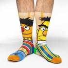 Men's Sesame Street, Bert and Ernie Socks: Shoe Size 8-13