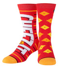 Odd Sox Cheez It Crackers Knit Socks 3D
