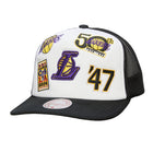 Mitchell & Ness NBA Gridlock Trucker Adjustable Hat - Lakers Front