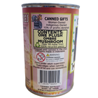 Canned Mushroom - Ombre Rainbow Mushroom Warning Label