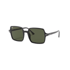 Ray-Ban Square II Polished Black + Classic Green