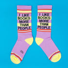 Gumball Poodle I Like Books More Than People Gym Socks