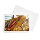 GREETING CARD Santa Monica, California, Surfboards