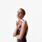 Model holding Pure Lavender Power Mist Hydrating Hand Sanitizer