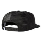 Black mesh cap on a white background