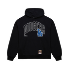 Mitchell & Ness Black Los Angeles Dodgers Logo Over Pullover Hoodie (Front)