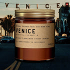 Venice, California Scented Candle (Coconut Wax, Amber Jar): 8oz