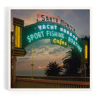 Santa Monica California Pier at Sunset Ceramic Coaster