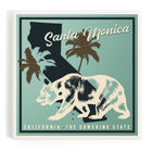 Santa Monica California State Bear Ceramic Coaster
