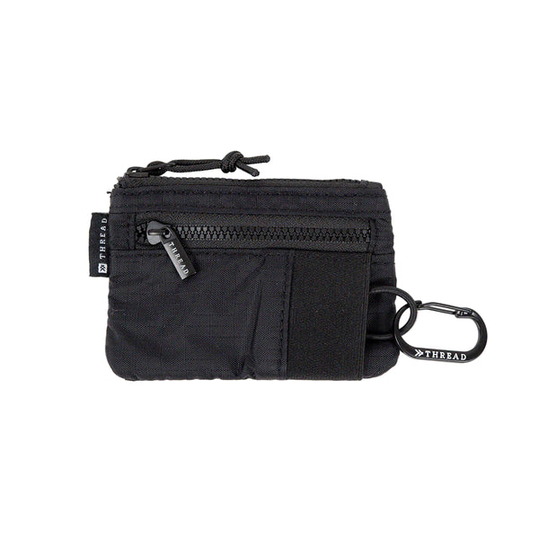 Thread Pouch Wallet - Black (Side 1)