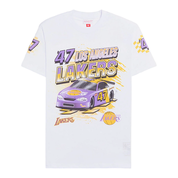 Mitchell & Ness NBA Speedway Indy Car SS Tee LA Lakers