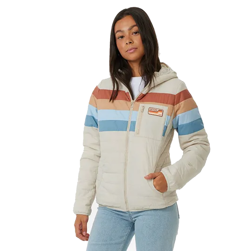 Rip Curl Anti-Series Vintage White Revival Jacket Front