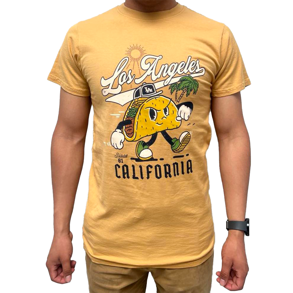 Los Angeles California Mascot Tee - Camel (Front)