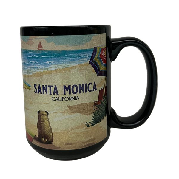 Santa Monica California Mug - Beach