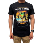 Santa Monica California Since 1886 Follow The Sun - Black (Front)