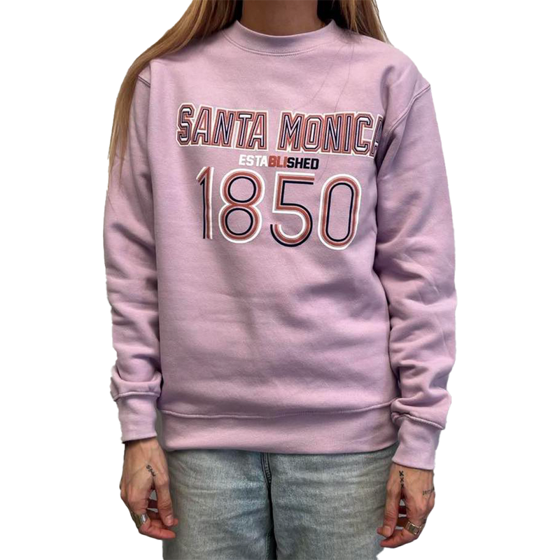 Santa Monica Established 1850 Crew Neck - Lilac (Front)