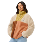 Rip Curl Block Party Polar Fleece Natural - Front