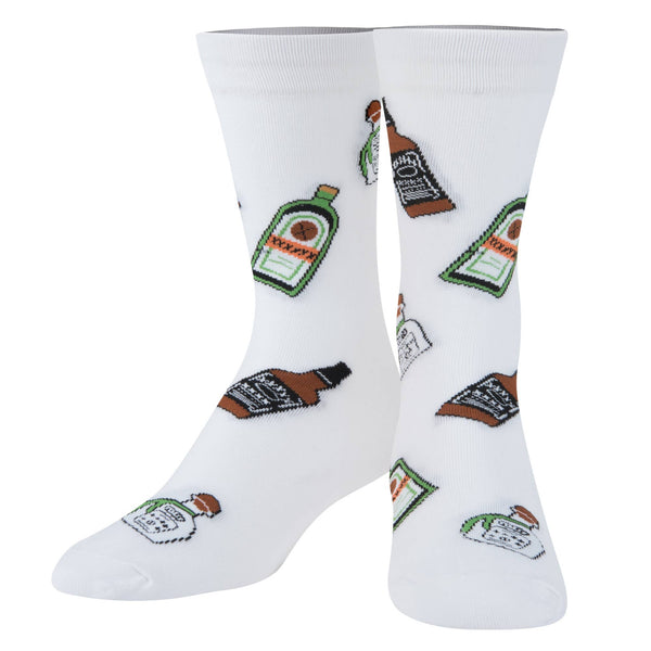 Crazy Socks - Mens Crew - Mini Bottles