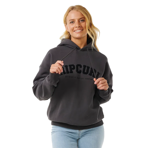 Rip Curl Washed Black Varsity Hoodie