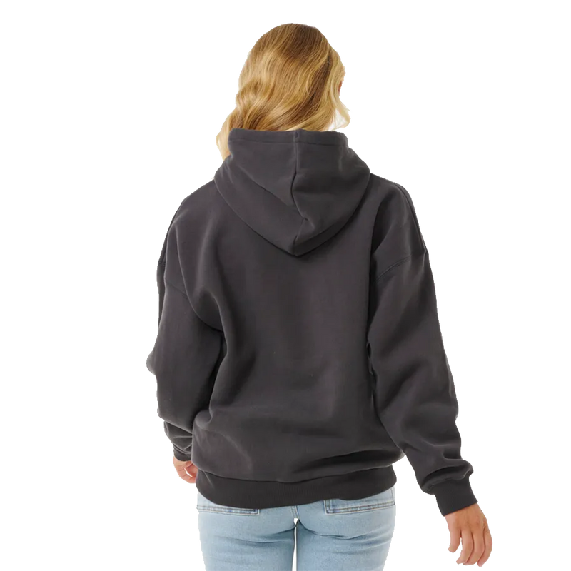 Rip Curl Washed Black Varsity Hoodie