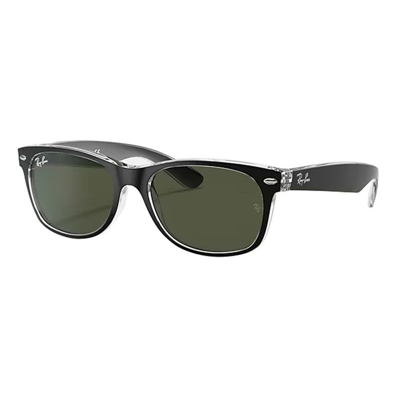 New Wayfarer Color Mix Matte Black On Transparent Back