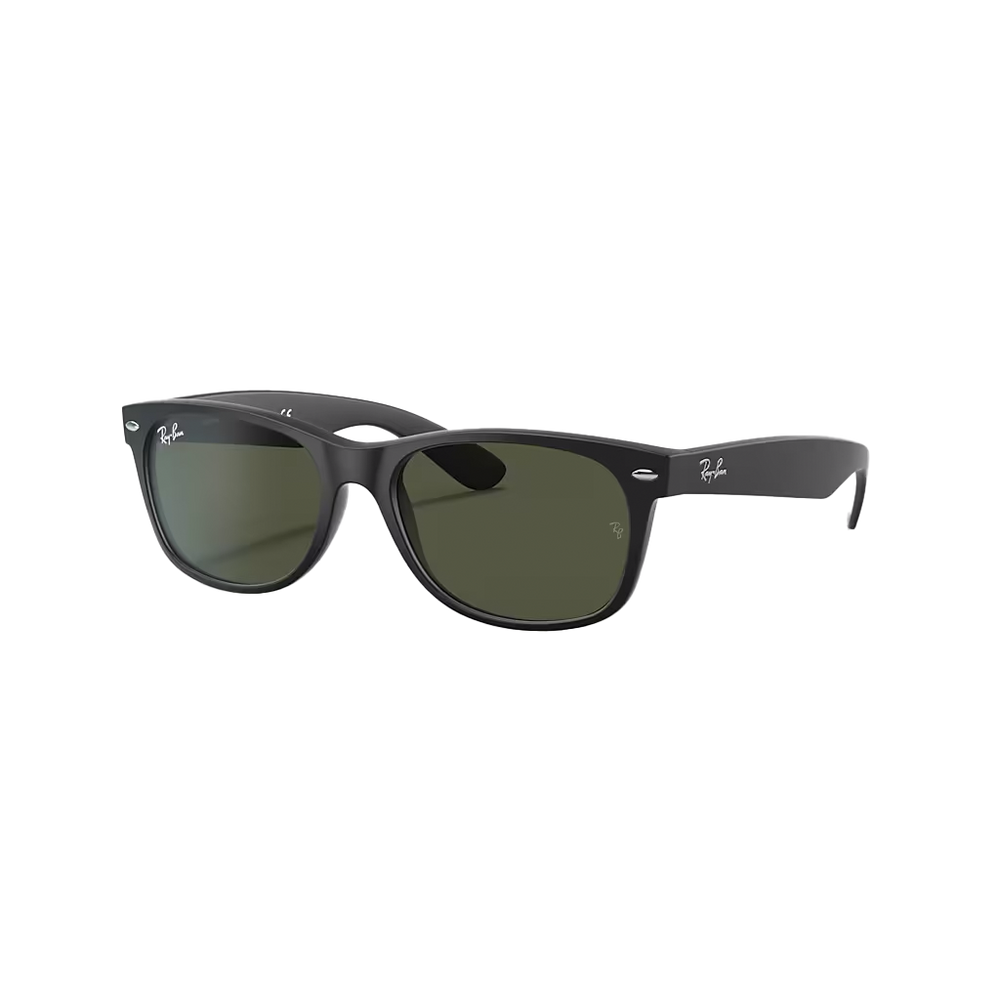 【新品未開封】Ray-Ban  WAYFARER グリーンレンズ M Ray-Ban New Wayfarer Classic Matte Black + Classic Green – Sand 'n