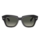 Ray-Ban State Street Polished Havana On Transparent Brown + Classic Grey