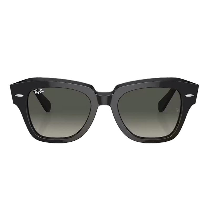 Ray-Ban State Street Polished Havana On Transparent Brown + Classic Grey