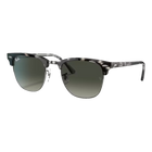 Ray-Ban Clubmaster Fleck Grey Lenses, Polished Grey Havana Frame