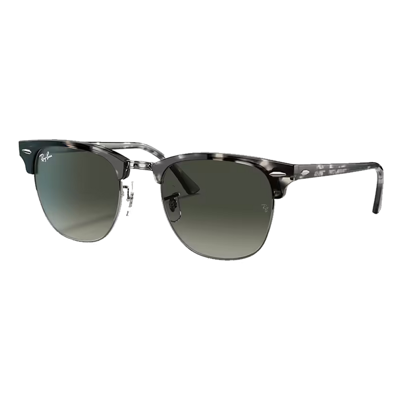 Ray-Ban Clubmaster Fleck Grey Lenses, Polished Grey Havana Frame