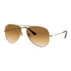 Aviator Gradient Polished Arista Gold,  Light Brown Lenses Side