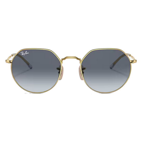 Ray-Ban Jack Blue/Grey Lenses, Polished Gold Frame