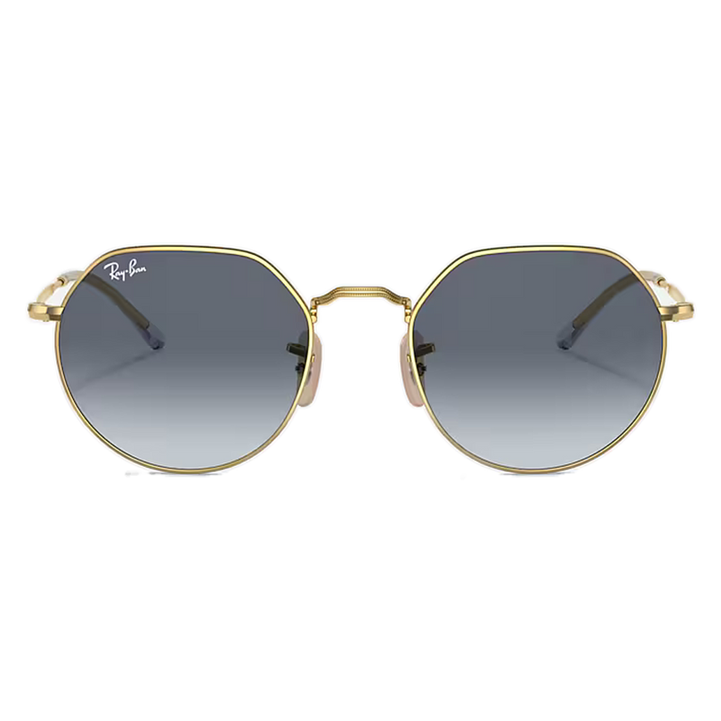 Ray-Ban Jack Blue/Grey Lenses, Polished Gold Frame