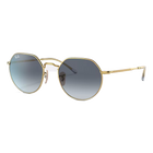 Ray-Ban Jack Blue/Grey Lenses, Polished Gold Frame