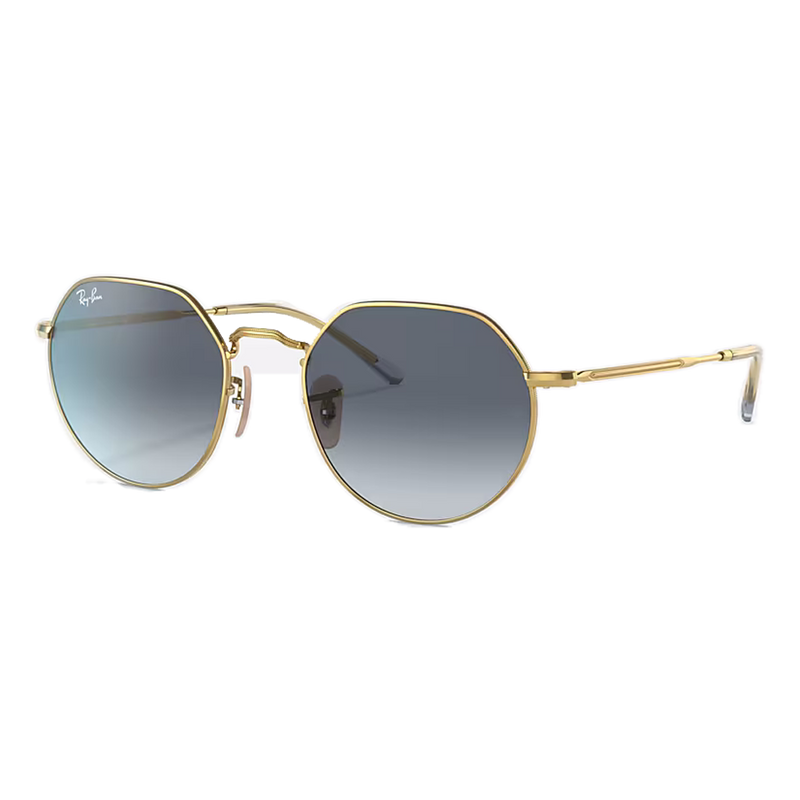 Ray-Ban Jack Blue/Grey Lenses, Polished Gold Frame