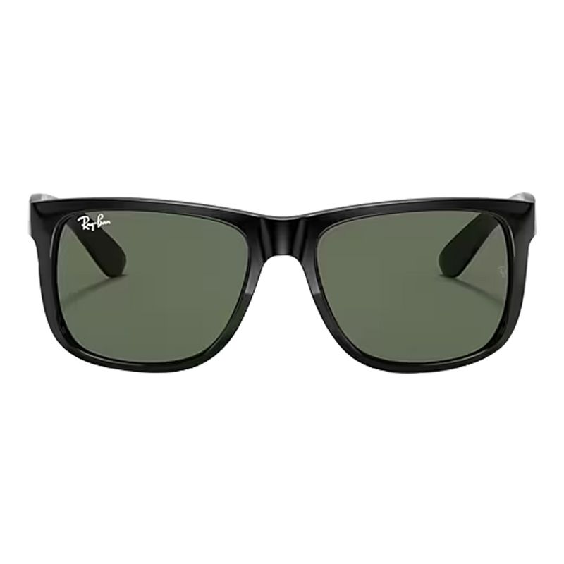 Ray-Ban Justin Classic Polished Black, Dark Green Lenses – Sand 'n Ray-Ban Justin Classic Polished Black, Dark Green Lenses – Sand 'n